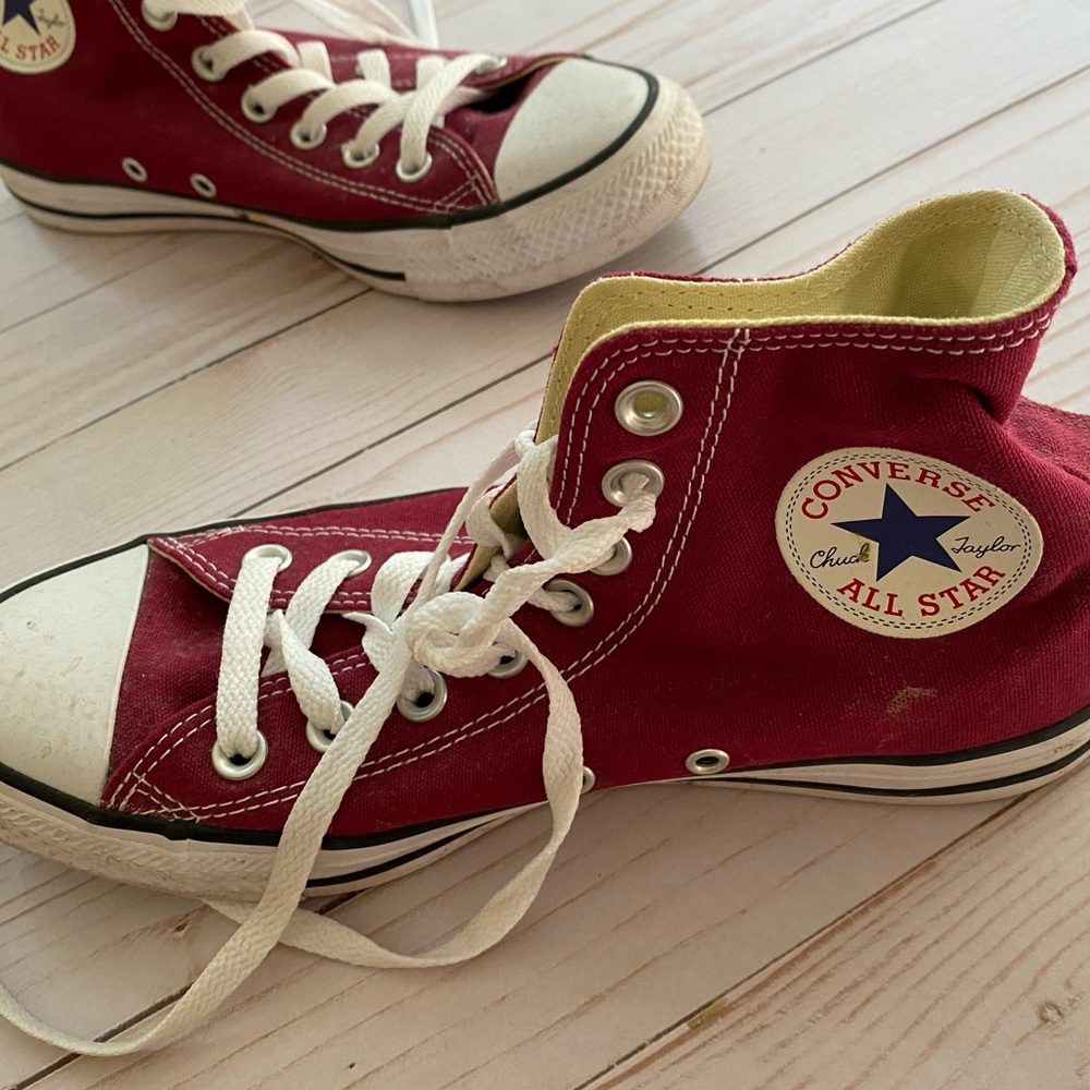 Maroon Converse